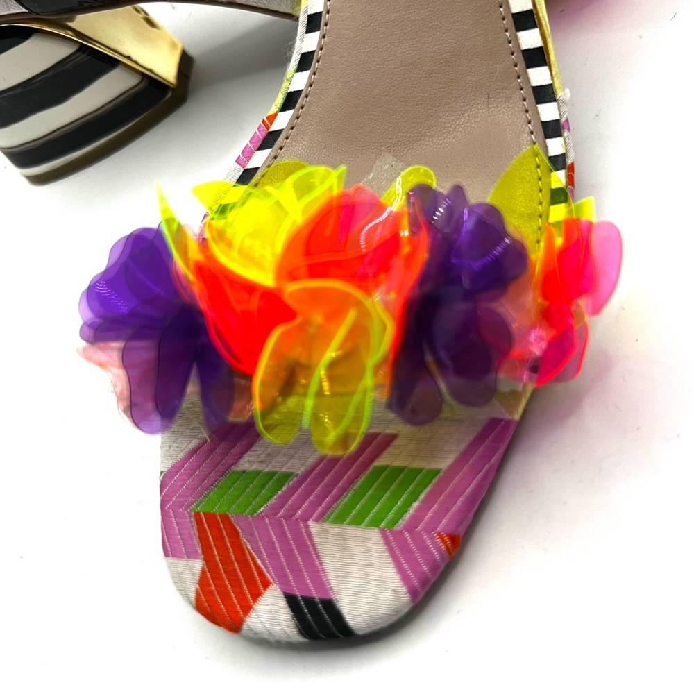 Women’s Multicolor Floral Accent Slide Sandal